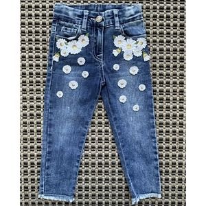 Monnalisa Toddler Girl Denim Pants - Size 3